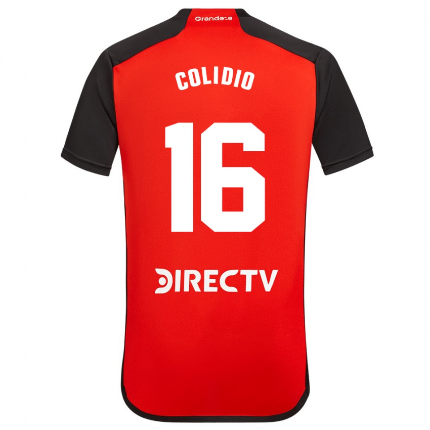 Kinder Facundo Colidio #16 Rot Auswärtstrikot Trikot 2023/24 T-Shirt Belgien