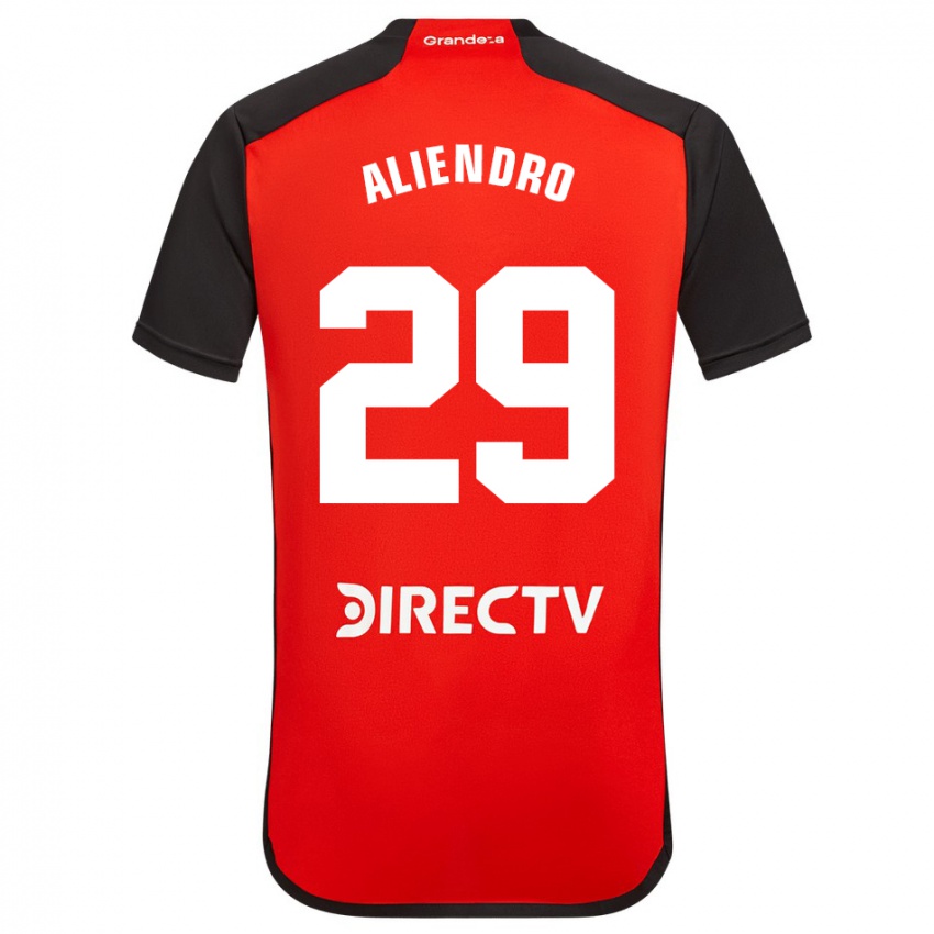 Kinder Rodrigo Aliendro #29 Rot Auswärtstrikot Trikot 2023/24 T-Shirt Belgien