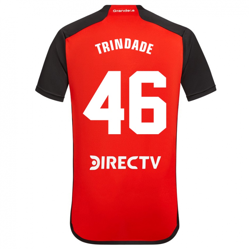 Kinder Gonzalo Trindade #46 Rot Auswärtstrikot Trikot 2023/24 T-Shirt Belgien