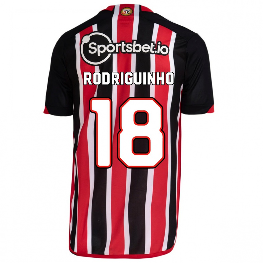 Kinder Rodriguinho #18 Blau Rot Auswärtstrikot Trikot 2023/24 T-Shirt Belgien