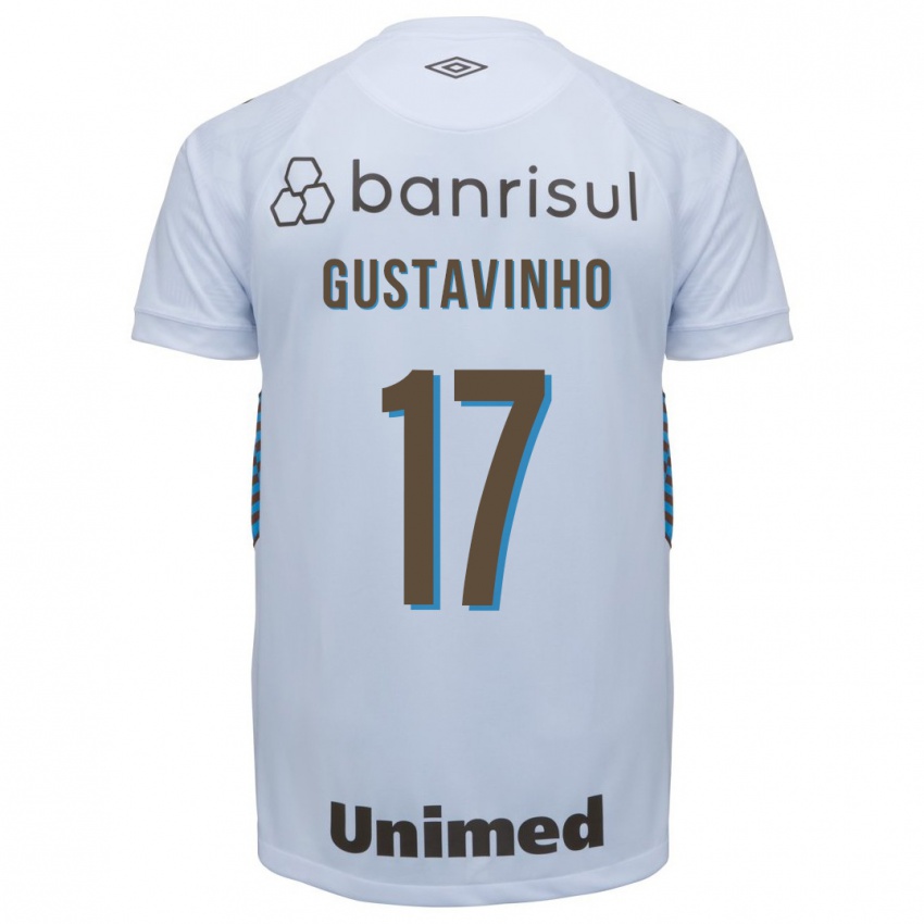 Kinder Gustavinho #17 Weiß Auswärtstrikot Trikot 2023/24 T-Shirt Belgien