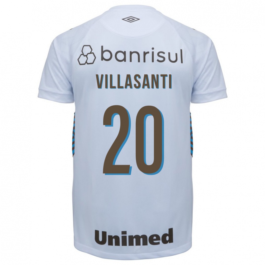 Enfant Maillot Mathías Villasanti #20 Blanc Tenues Extérieur 2023/24 T-Shirt Belgique