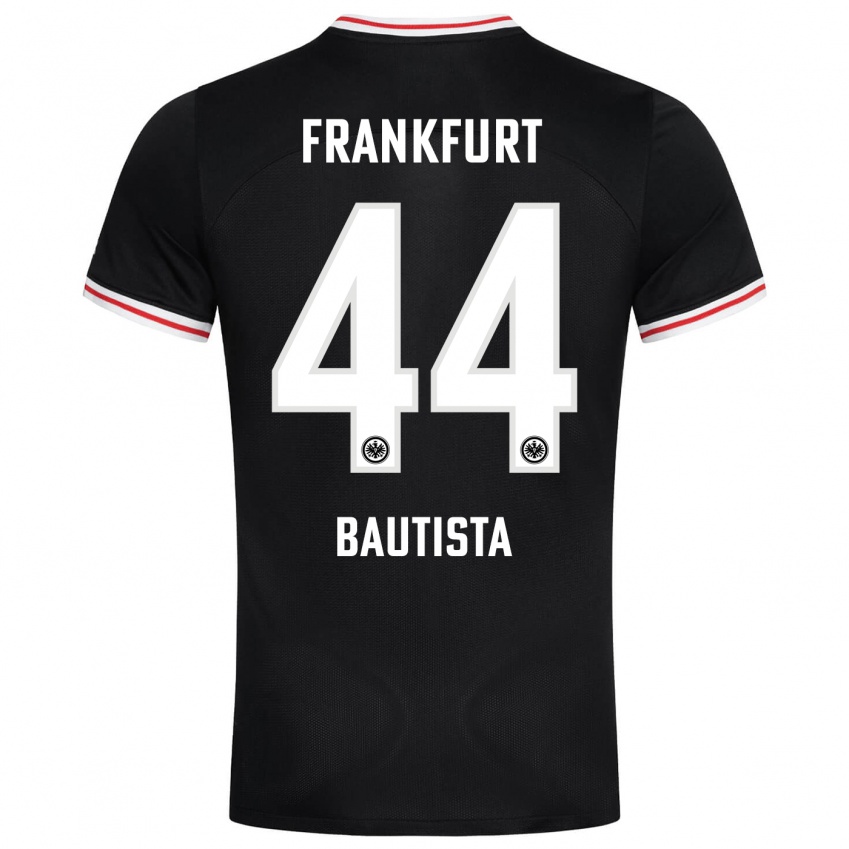 Kinder Davis Bautista #44 Schwarz Auswärtstrikot Trikot 2023/24 T-Shirt Belgien