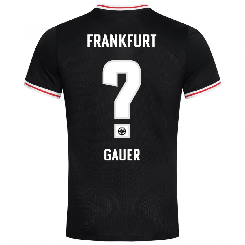 Kinder Luke Gauer #0 Schwarz Auswärtstrikot Trikot 2023/24 T-Shirt Belgien