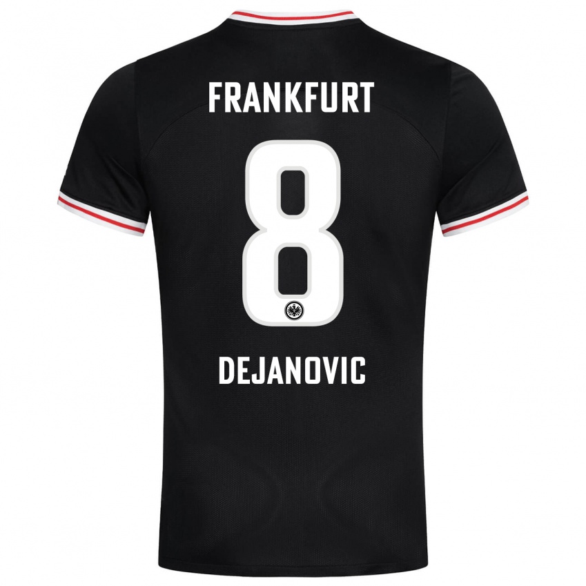 Kinder Daniel Dejanovic #8 Schwarz Auswärtstrikot Trikot 2023/24 T-Shirt Belgien