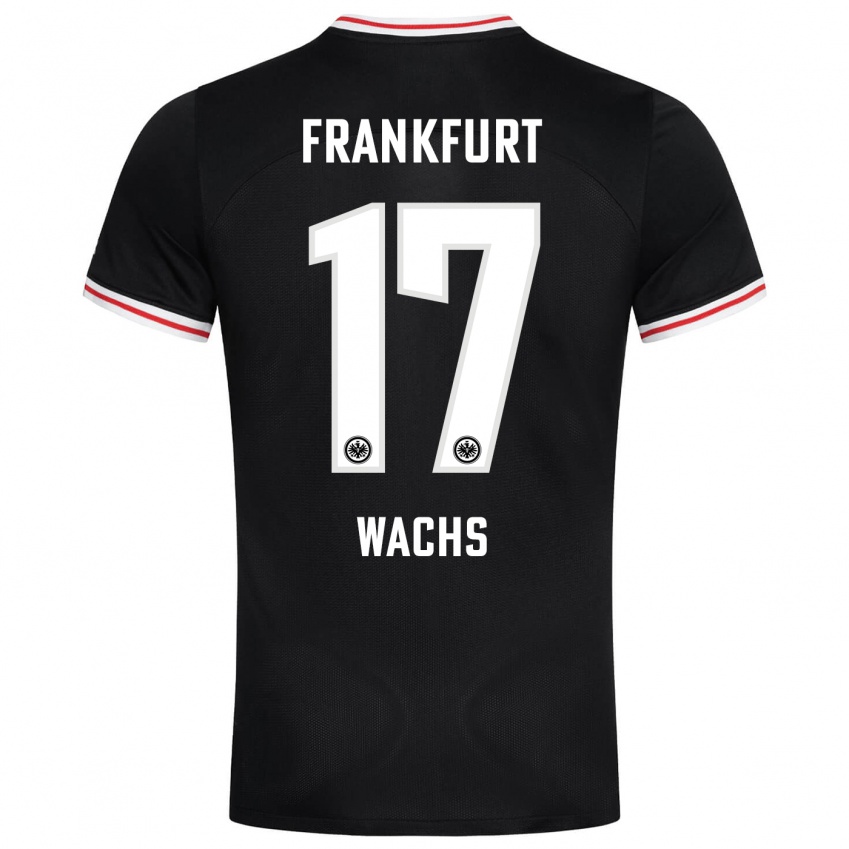 Kinder Marc Wachs #17 Schwarz Auswärtstrikot Trikot 2023/24 T-Shirt Belgien