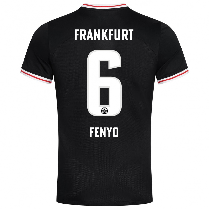 Kinder Noah Fenyö #6 Schwarz Auswärtstrikot Trikot 2023/24 T-Shirt Belgien