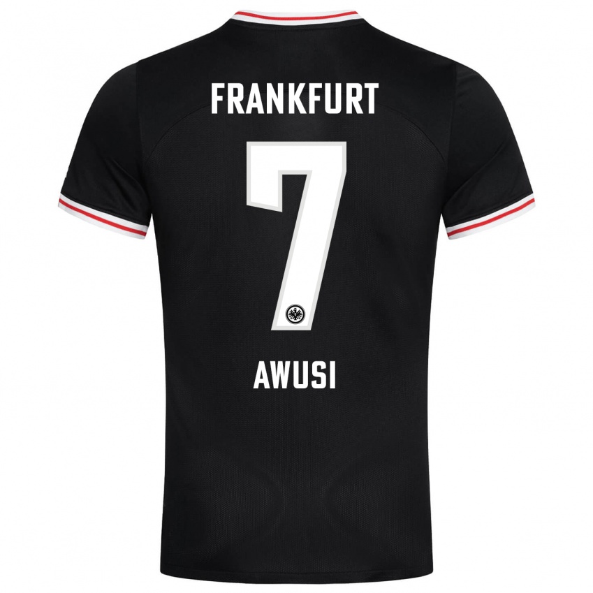 Kinder Junior Awusi #7 Schwarz Auswärtstrikot Trikot 2023/24 T-Shirt Belgien