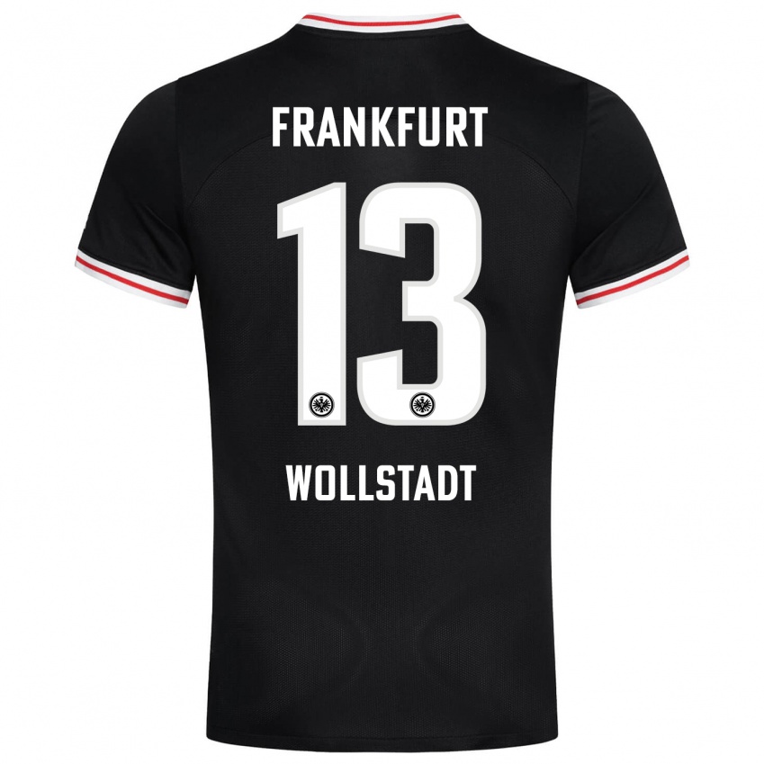 Kinder Fabio Wollstadt #13 Schwarz Auswärtstrikot Trikot 2023/24 T-Shirt Belgien