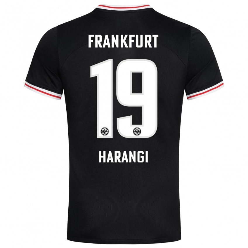 Kinder Aiden Harangi #19 Schwarz Auswärtstrikot Trikot 2023/24 T-Shirt Belgien