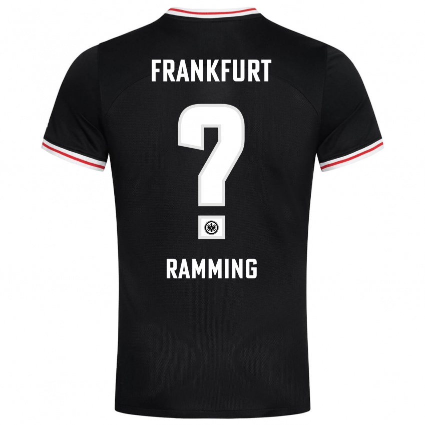 Kinder Nils Ramming #0 Schwarz Auswärtstrikot Trikot 2023/24 T-Shirt Belgien