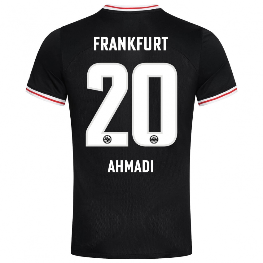 Kinder Shayan Ahmadi #20 Schwarz Auswärtstrikot Trikot 2023/24 T-Shirt Belgien