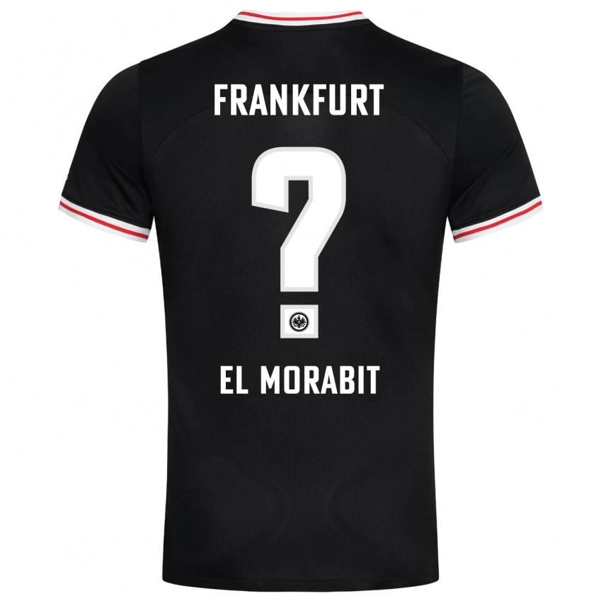 Kinder Anas El Morabit #0 Schwarz Auswärtstrikot Trikot 2023/24 T-Shirt Belgien