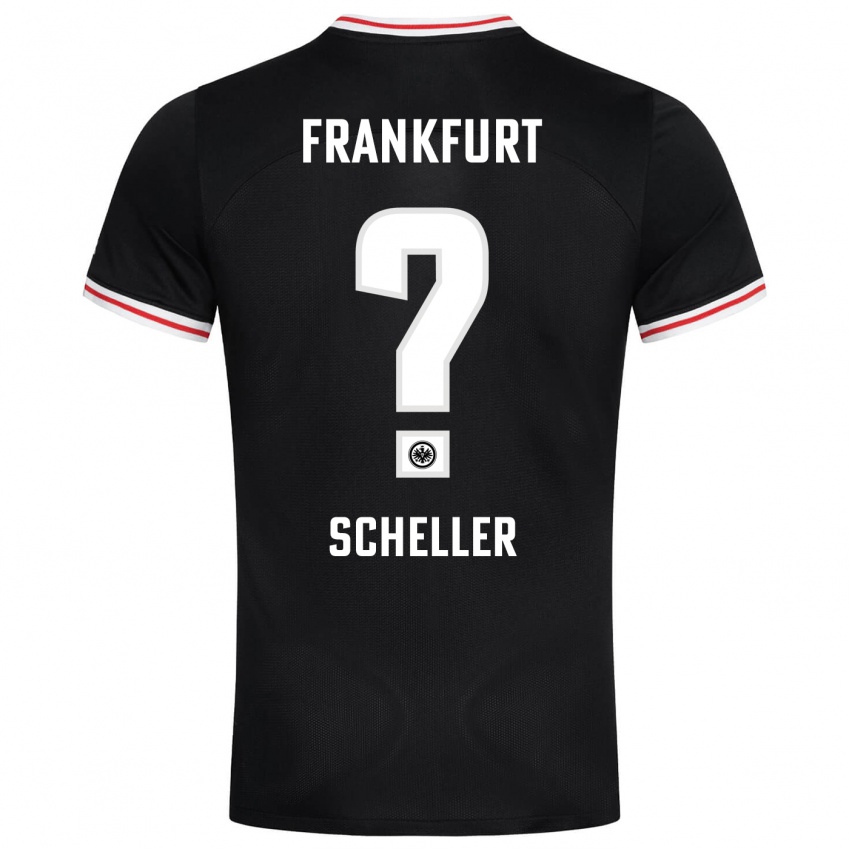 Kinder Niklas Scheller #0 Schwarz Auswärtstrikot Trikot 2023/24 T-Shirt Belgien