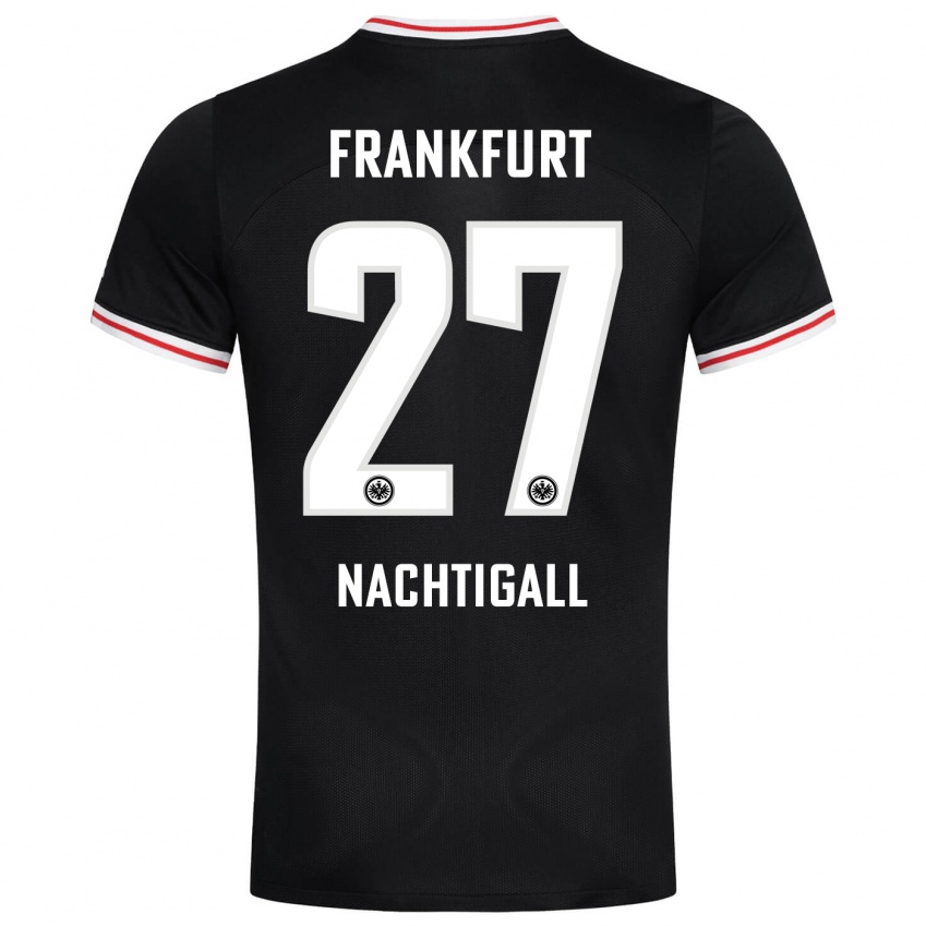 Kinder Sophie Nachtigall #27 Schwarz Auswärtstrikot Trikot 2023/24 T-Shirt Belgien