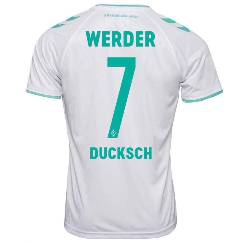 Kinder Marvin Ducksch #7 Weiß Auswärtstrikot Trikot 2023/24 T-Shirt Belgien