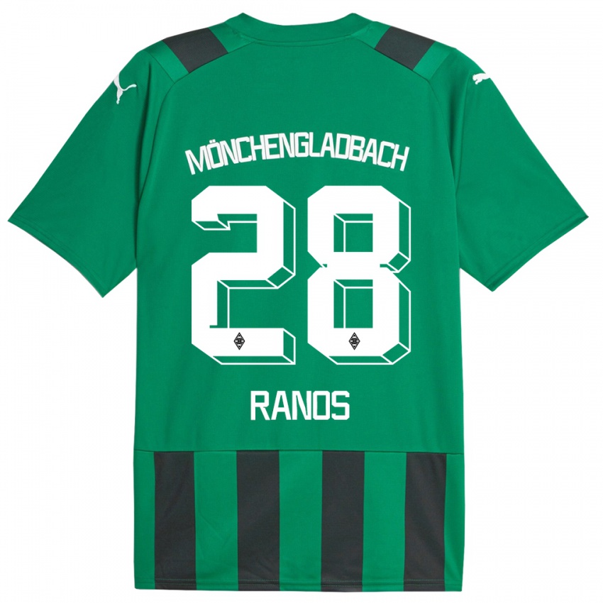 Kinder Grant-Leon Ranos #28 Schwarz Grün Auswärtstrikot Trikot 2023/24 T-Shirt Belgien