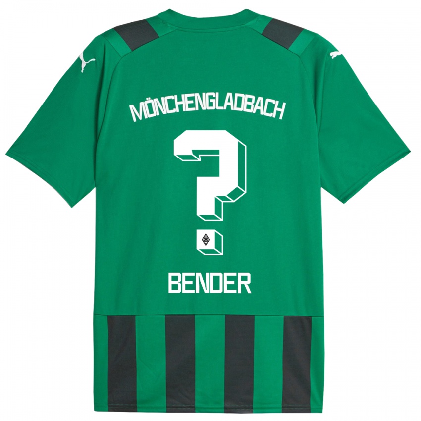 Kinder Maurice Bender #0 Schwarz Grün Auswärtstrikot Trikot 2023/24 T-Shirt Belgien