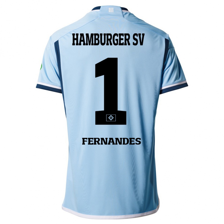 Kinderen Daniel Heuer Fernandes #1 Blauw Uitshirt Uittenue 2023/24 T-Shirt België