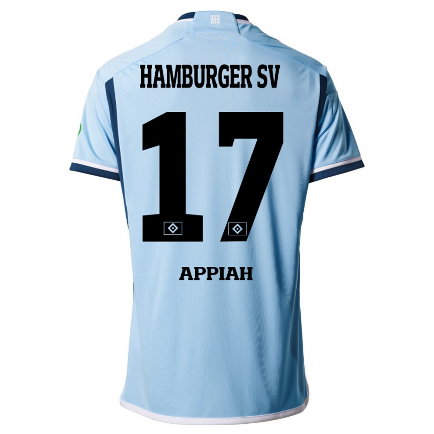 Kinderen Emmanuel Appiah #17 Blauw Uitshirt Uittenue 2023/24 T-Shirt België
