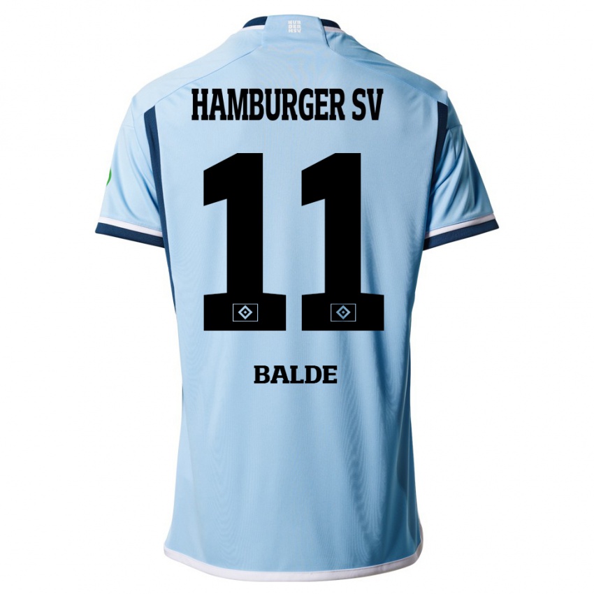 Kinder Fabio Baldé #11 Blau Auswärtstrikot Trikot 2023/24 T-Shirt Belgien