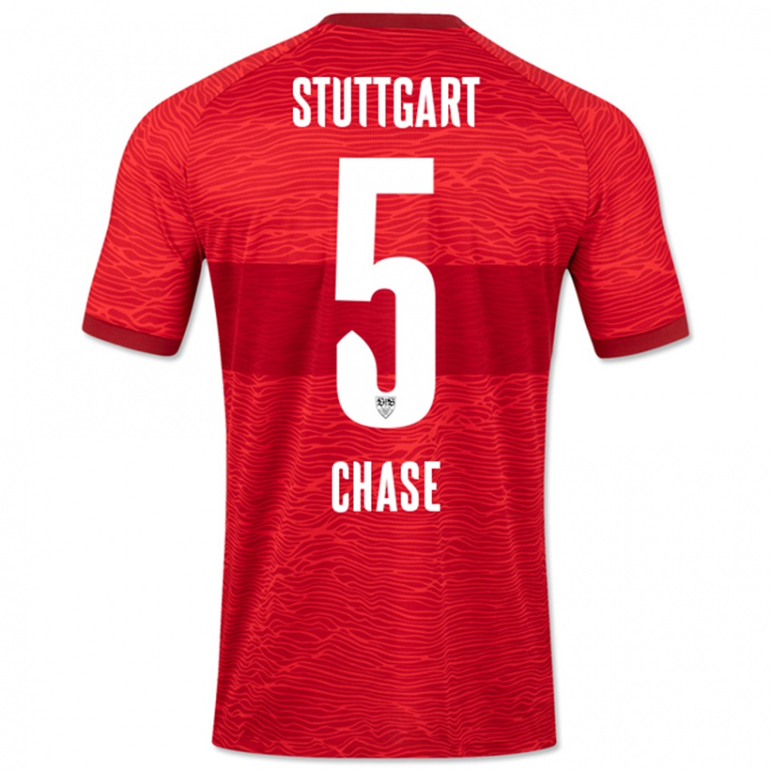 Kinder Anrie Chase #5 Rot Auswärtstrikot Trikot 2023/24 T-Shirt Belgien