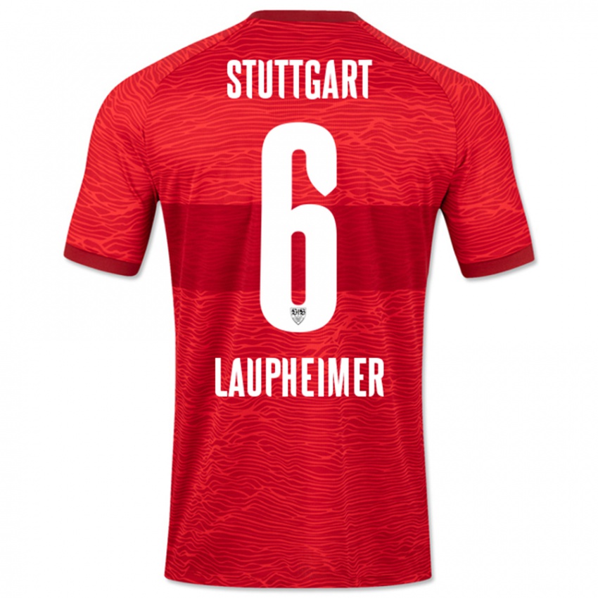 Kinder Lukas Laupheimer #6 Rot Auswärtstrikot Trikot 2023/24 T-Shirt Belgien