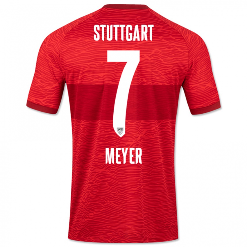 Kinder Jordan Meyer #7 Rot Auswärtstrikot Trikot 2023/24 T-Shirt Belgien