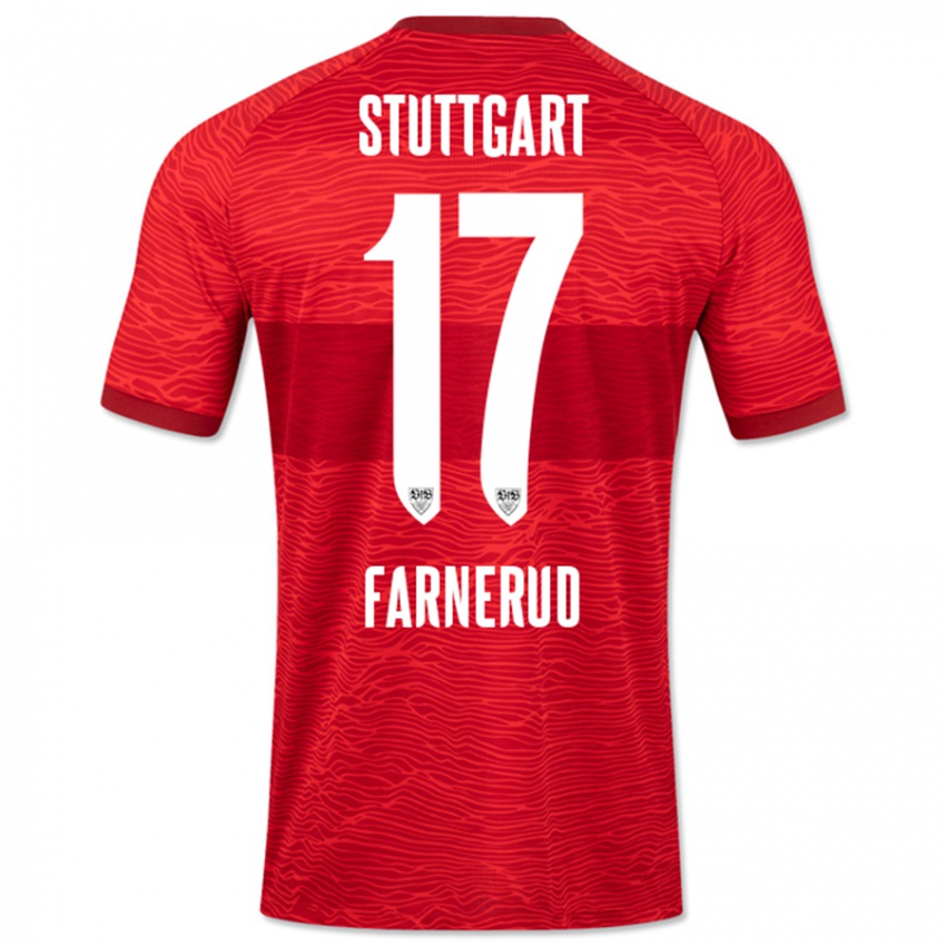 Kinder Colin Farnerud #17 Rot Auswärtstrikot Trikot 2023/24 T-Shirt Belgien