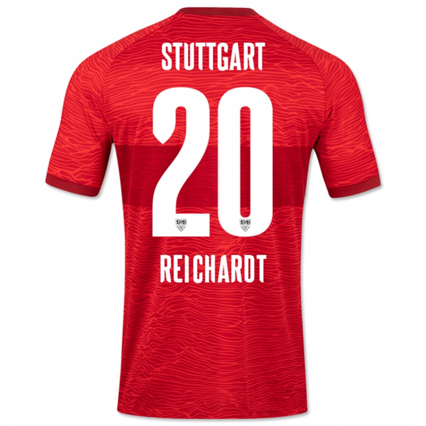 Kinder Leon Reichardt #20 Rot Auswärtstrikot Trikot 2023/24 T-Shirt Belgien