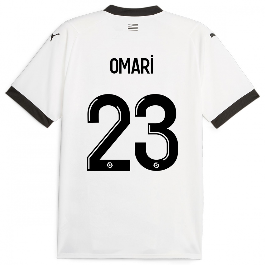 Enfant Maillot Warmed Omari #23 Blanc Tenues Extérieur 2023/24 T-Shirt Belgique