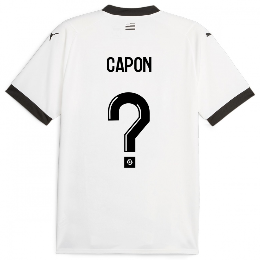 Enfant Maillot José Capon #0 Blanc Tenues Extérieur 2023/24 T-Shirt Belgique