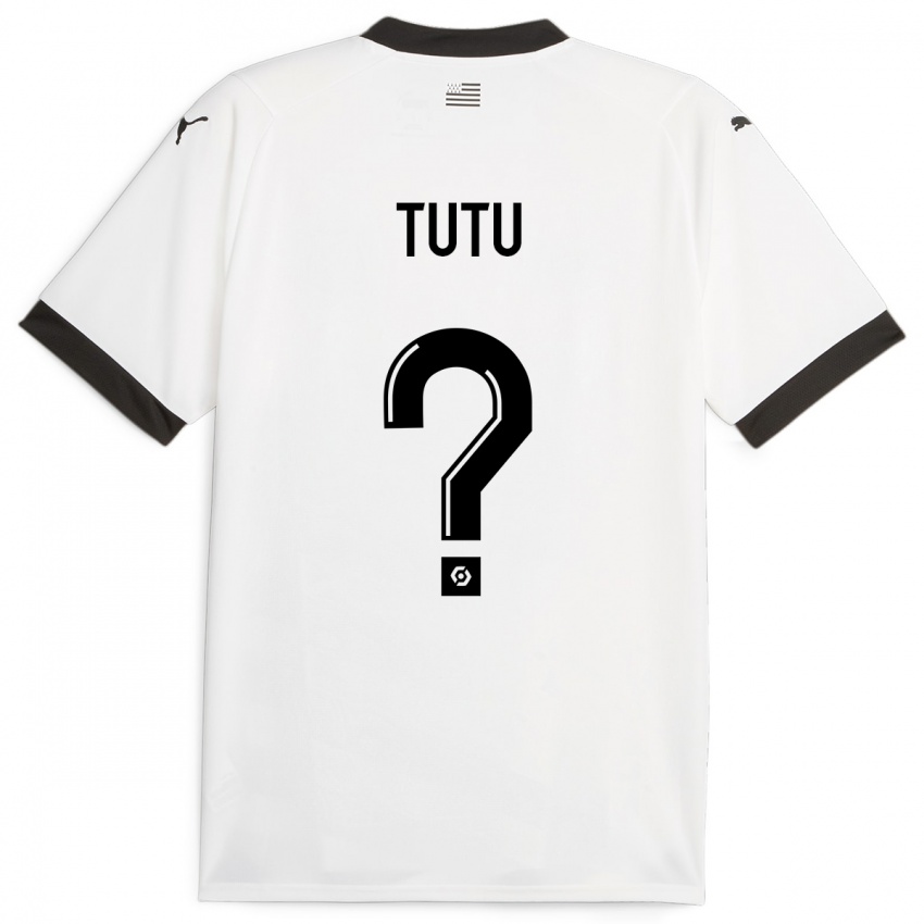 Kinder Gabriel Tutu #0 Weiß Auswärtstrikot Trikot 2023/24 T-Shirt Belgien