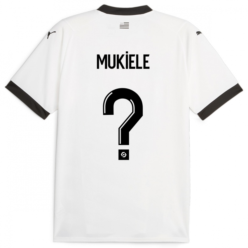 Enfant Maillot Nordan Mukiele #0 Blanc Tenues Extérieur 2023/24 T-Shirt Belgique