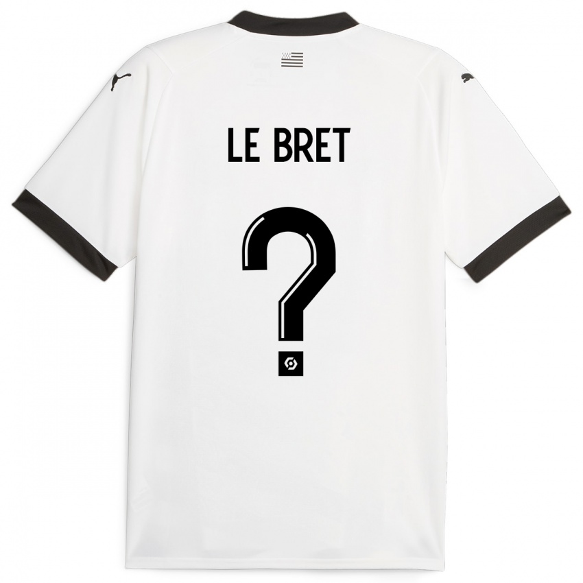 Enfant Maillot Noah Le Bret #0 Blanc Tenues Extérieur 2023/24 T-Shirt Belgique