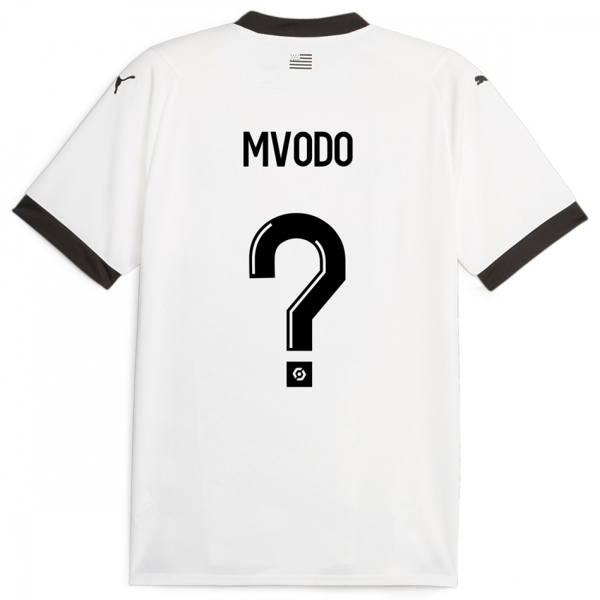 Enfant Maillot Steeve Mvodo Mvodo #0 Blanc Tenues Extérieur 2023/24 T-Shirt Belgique