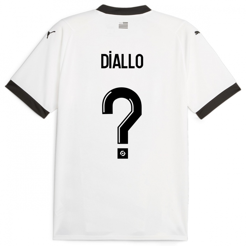 Kinder Amadou Diallo #0 Weiß Auswärtstrikot Trikot 2023/24 T-Shirt Belgien