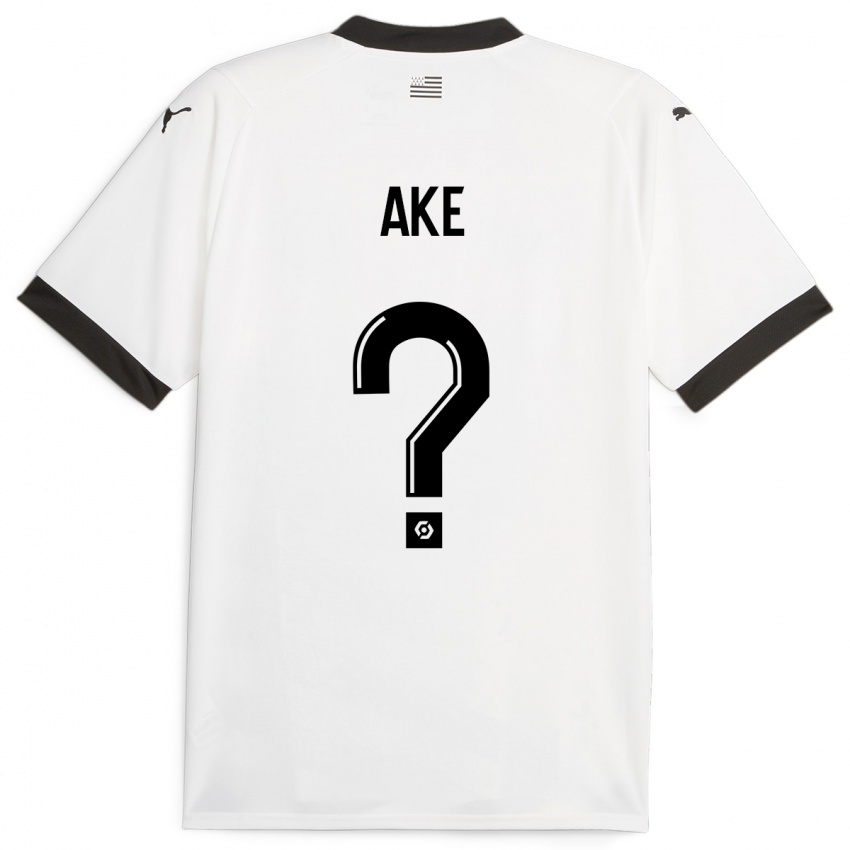 Kinder Junior Ake #0 Weiß Auswärtstrikot Trikot 2023/24 T-Shirt Belgien