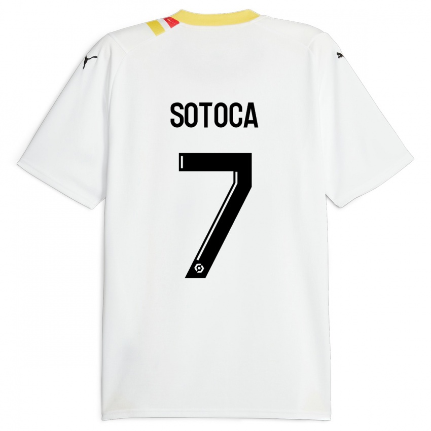 Kinder Florian Sotoca #7 Schwarz Auswärtstrikot Trikot 2023/24 T-Shirt Belgien