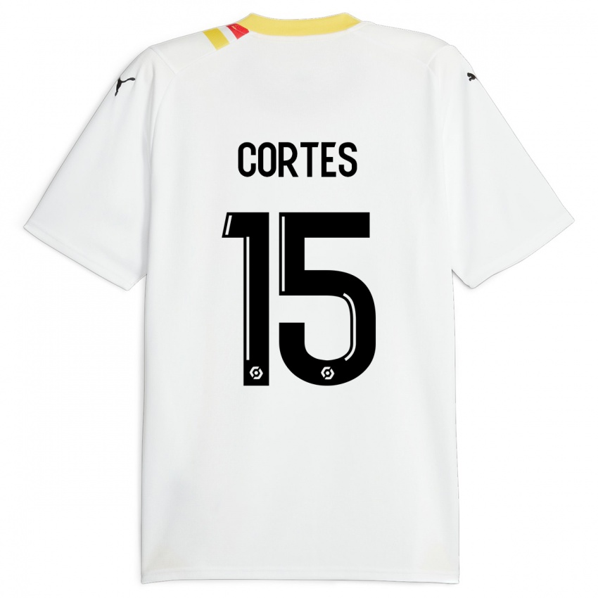Kinder Óscar Cortés #15 Schwarz Auswärtstrikot Trikot 2023/24 T-Shirt Belgien