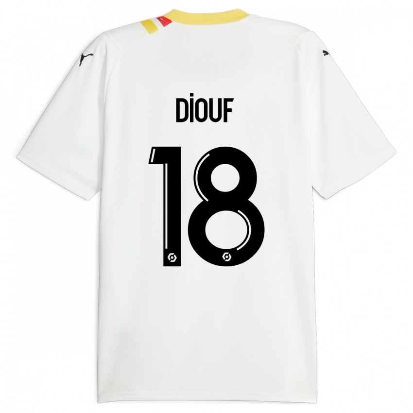 Kinder Andy Diouf #18 Schwarz Auswärtstrikot Trikot 2023/24 T-Shirt Belgien