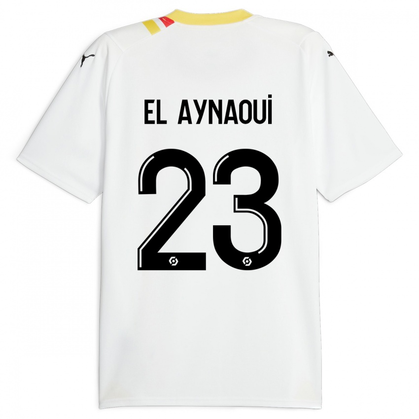 Kinder Neil El Aynaoui #23 Schwarz Auswärtstrikot Trikot 2023/24 T-Shirt Belgien