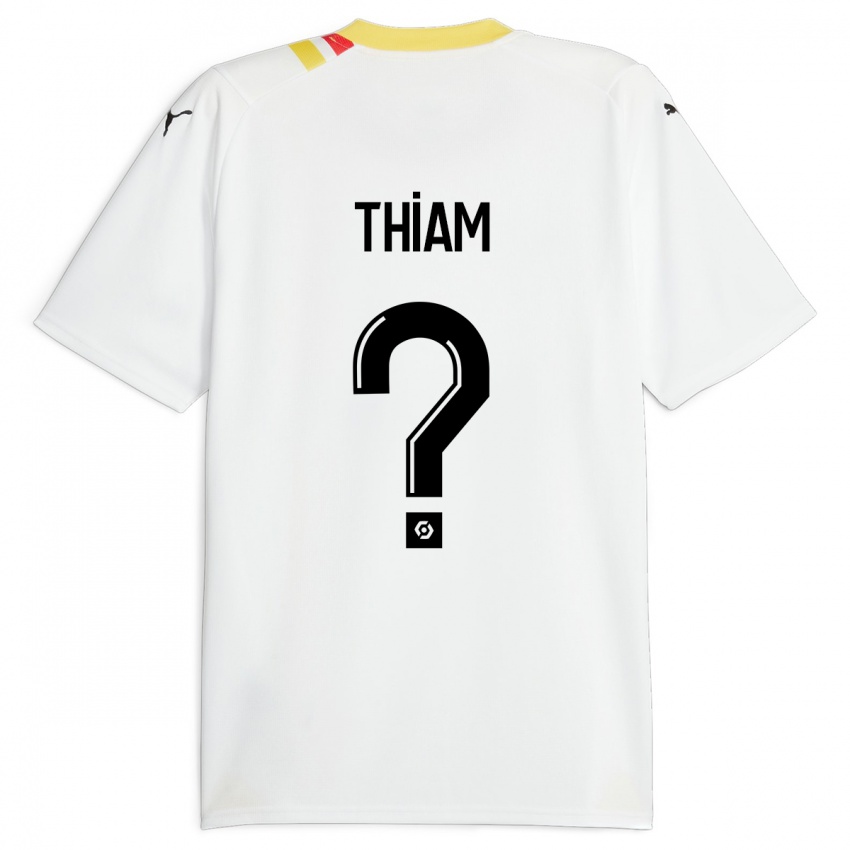 Kinder Mamadou Thiam #0 Schwarz Auswärtstrikot Trikot 2023/24 T-Shirt Belgien
