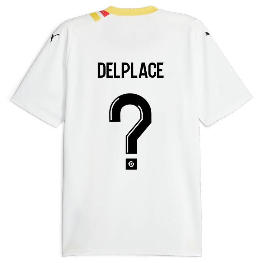 Kinder Adam Delplace #0 Schwarz Auswärtstrikot Trikot 2023/24 T-Shirt Belgien