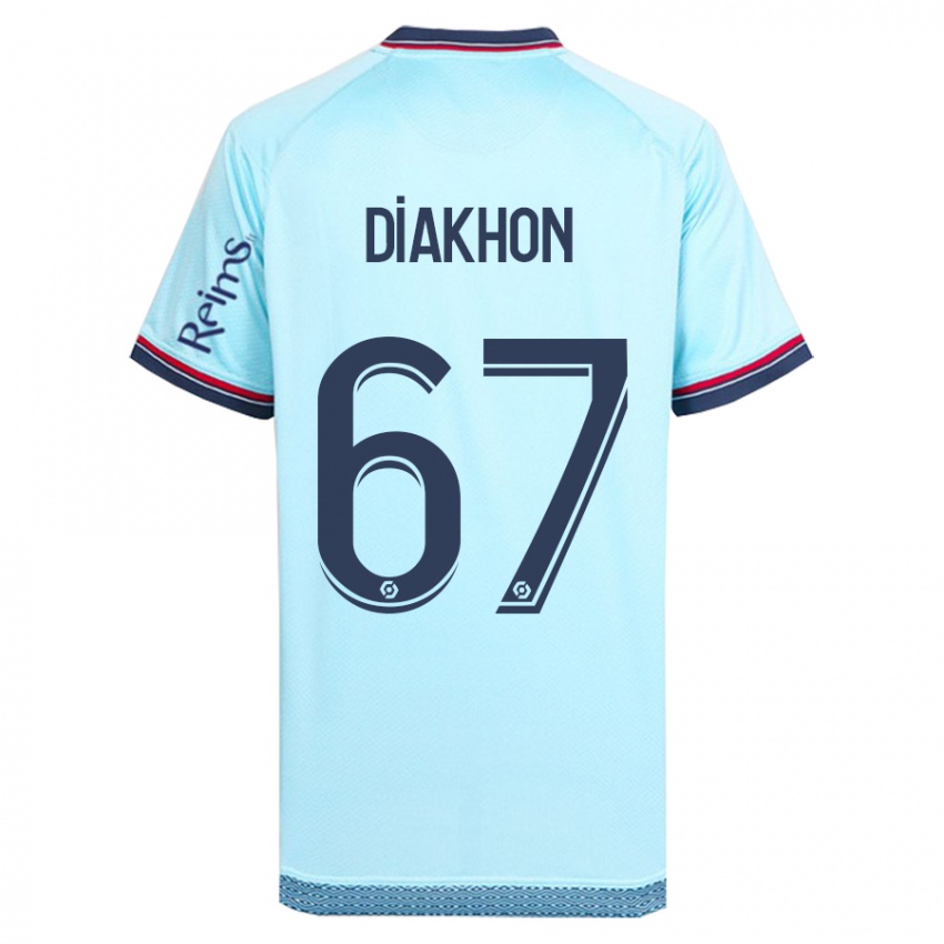 Kinder Mamadou Diakhon #67 Himmelblau Auswärtstrikot Trikot 2023/24 T-Shirt Belgien