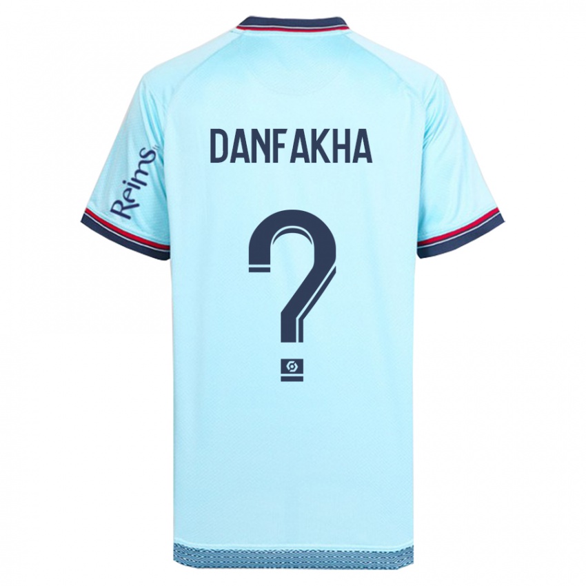 Kinder Dialla Danfakha #0 Himmelblau Auswärtstrikot Trikot 2023/24 T-Shirt Belgien