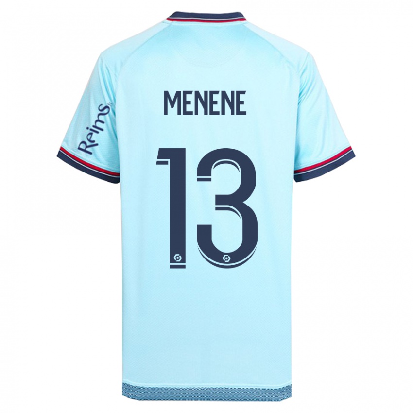 Kinder Meyong Menene #13 Himmelblau Auswärtstrikot Trikot 2023/24 T-Shirt Belgien