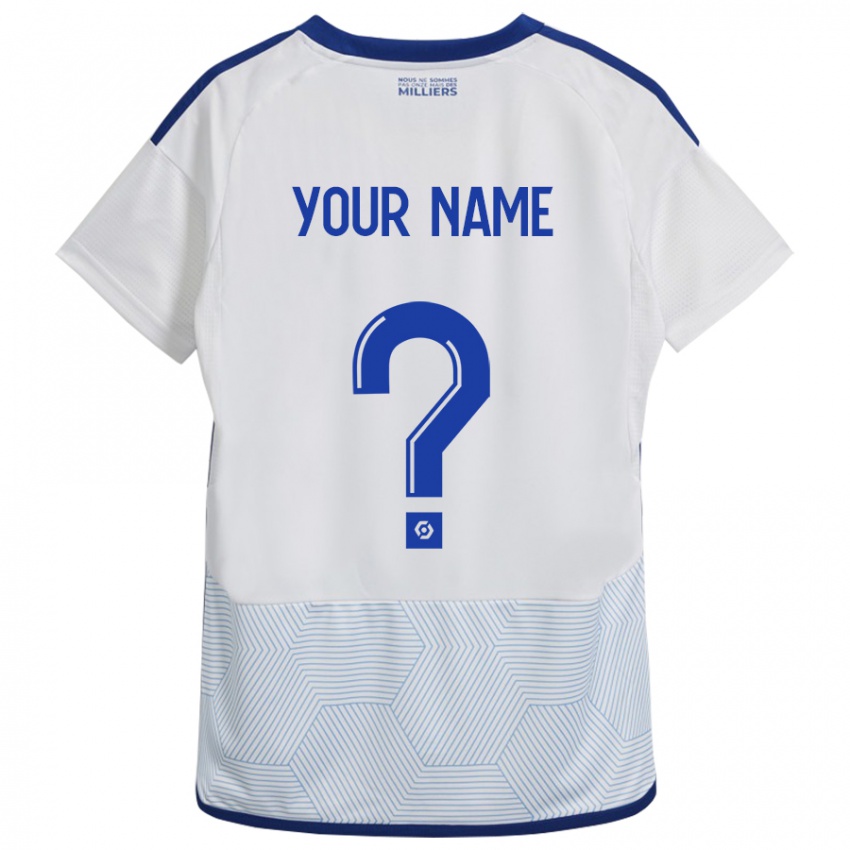 Kinder Ihren Namen #0 Weiß Auswärtstrikot Trikot 2023/24 T-Shirt Belgien