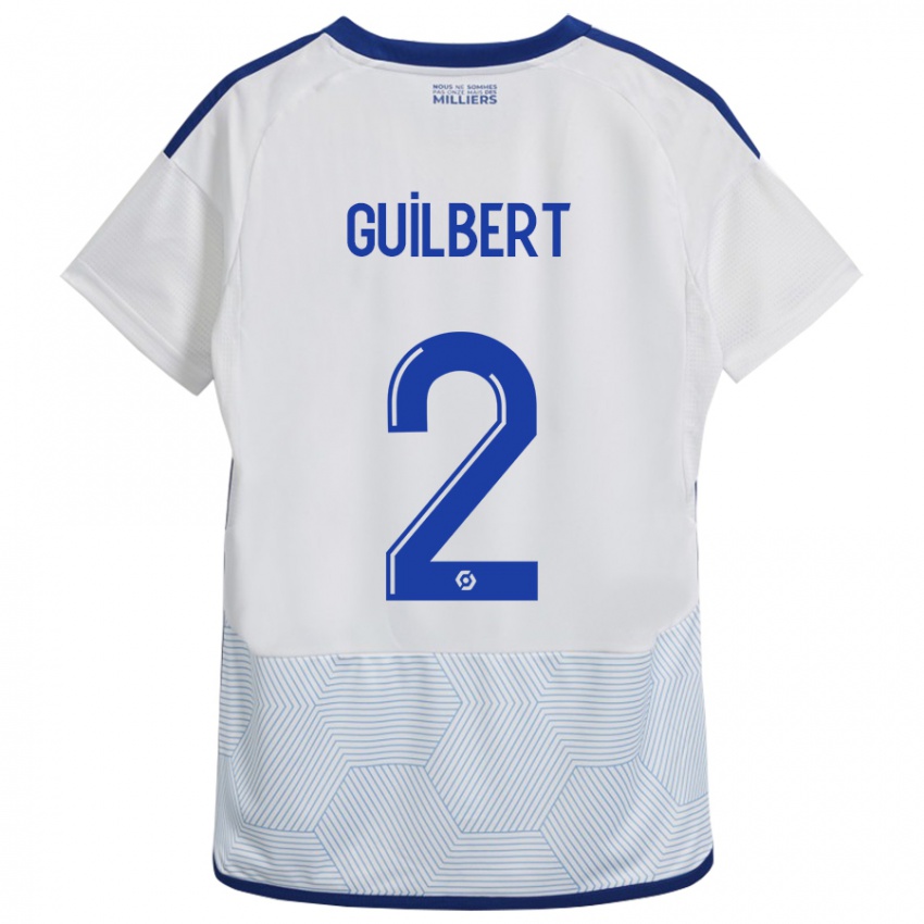 Kinder Frédéric Guilbert #2 Weiß Auswärtstrikot Trikot 2023/24 T-Shirt Belgien