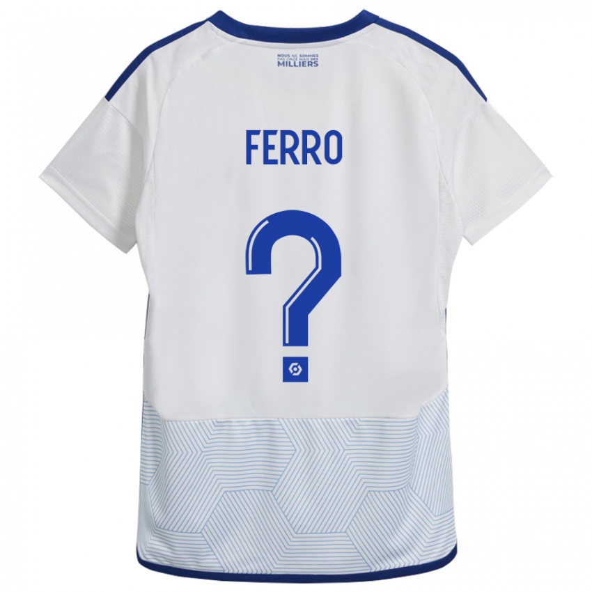 Kinder Nolan Ferro #0 Weiß Auswärtstrikot Trikot 2023/24 T-Shirt Belgien